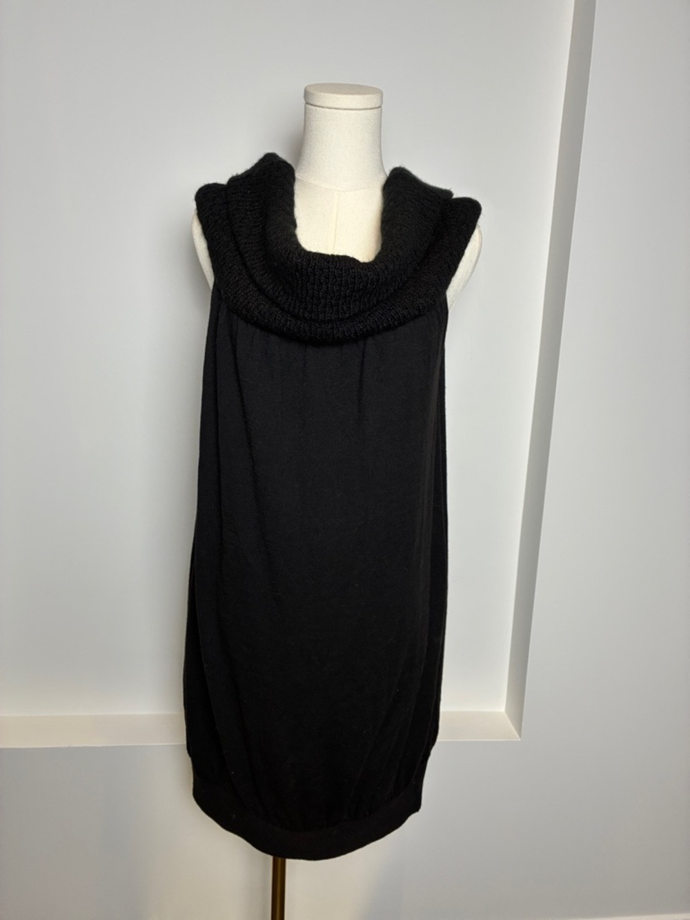RUDSAK Black Sleeveless Cowl Neck Dress or tunic with pockets